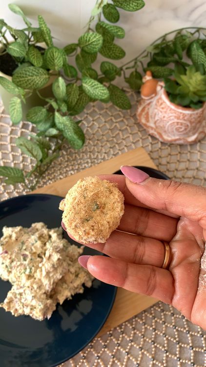 Step 1.1: Roll the kebabs in bread crumbs, coating them from all sides
