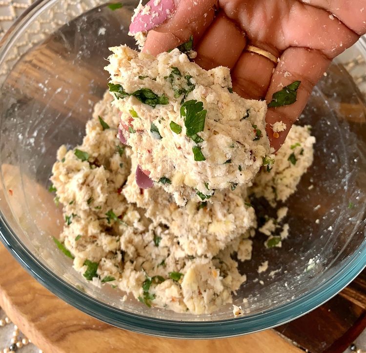 Step 1.1: Mix thoroughly until it forms a dough-like consistency
