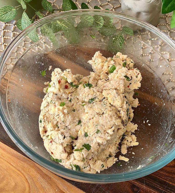 Step 1.2: Mix thoroughly until it forms a dough-like consistency