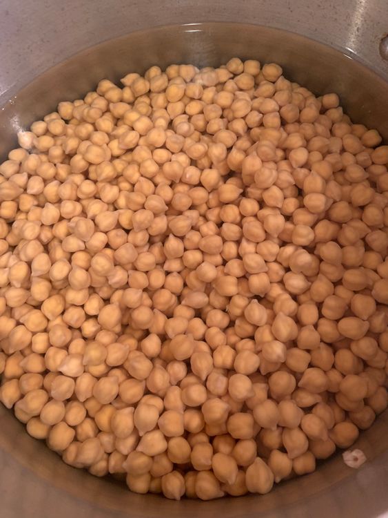 Step 2.1: Wash and soak chickpeas in water (5 cups approx