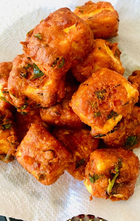 Step 2.2: Allow the paneer to fry for a few minutes