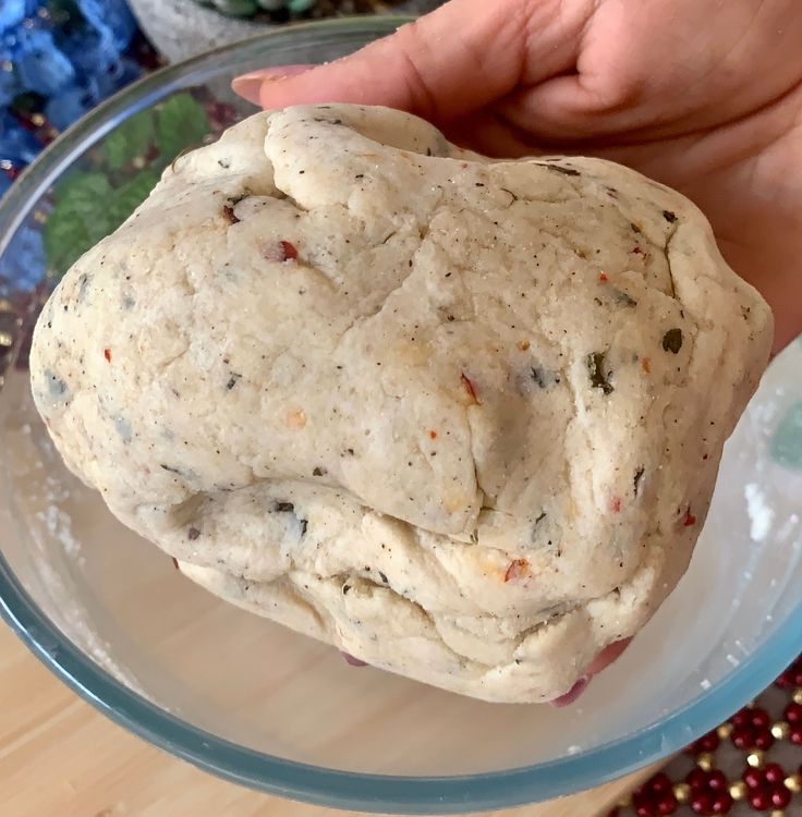 Step 1.2: Gradually add hot water, as needed, to form a soft, smooth dough