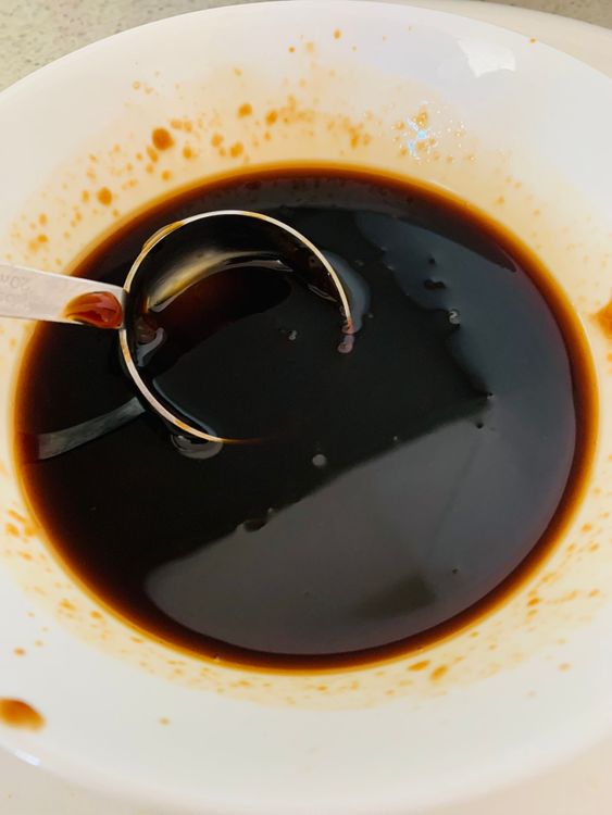 Step 2.1: Mix soy sauce, oyster sauce, sugar, and lemon juice in a small bowl until well combined