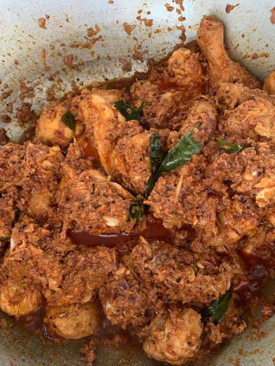 Step 1.1: Add the marinated chicken to the wok, mix well and cook for a few minutes