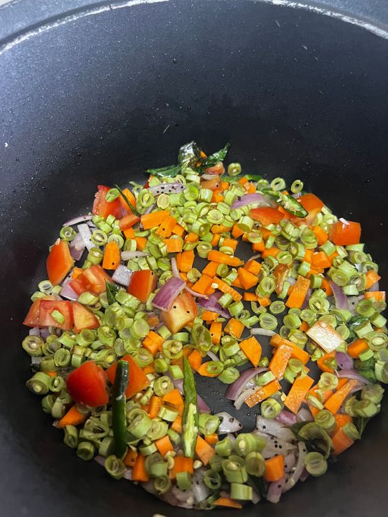 Step 2.1: Add all your vegetables and sauté them well