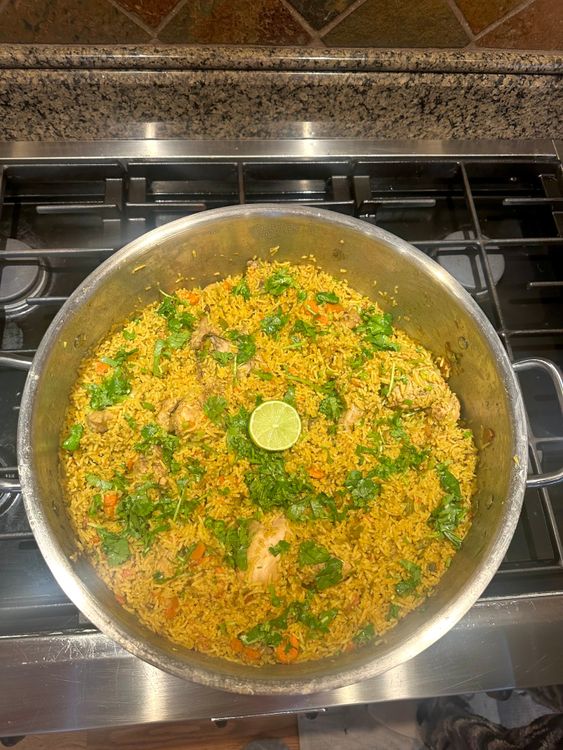 Step 5.2: Garnish with chopped cilantro and a lime wedge
