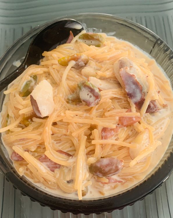 Step 1.1: Garnish with chopped nuts and serve it chilled or hot, according to your preference