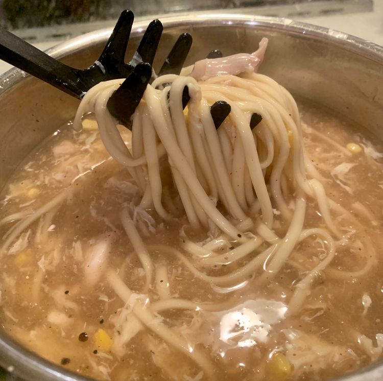 Step 1.1: Add the boiled noodles and stir for a minute