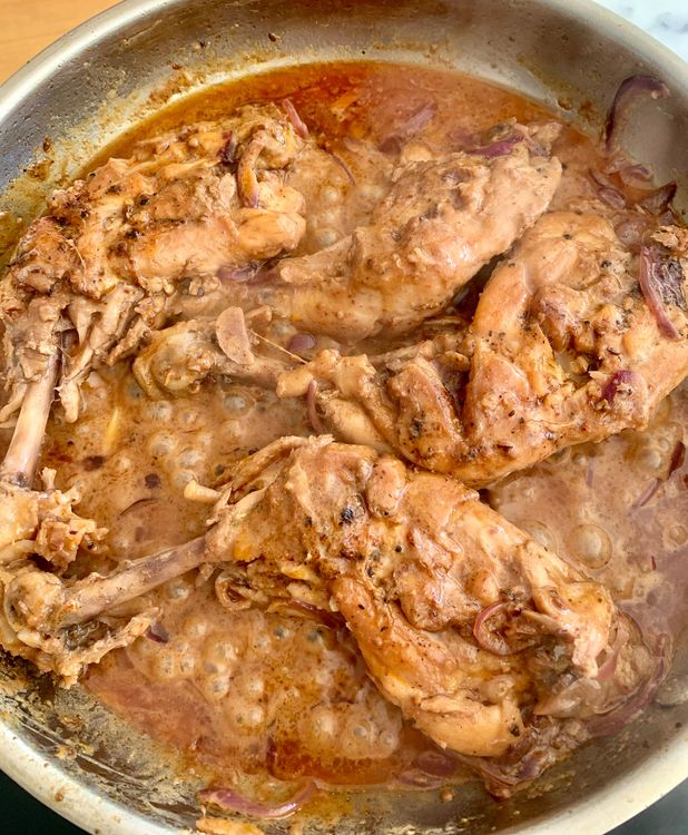 Step 4.1: Return the seared chicken to the skillet