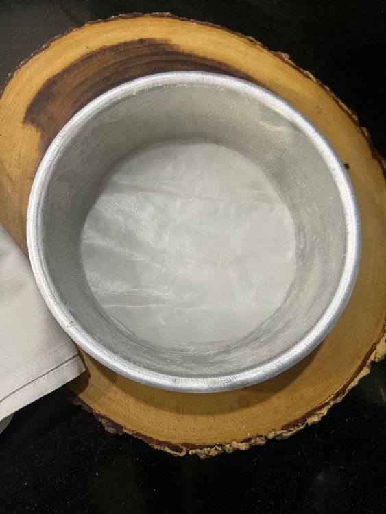 Step 1.1: Pour the mix into a prepared [6-inch pan](https://amzn
