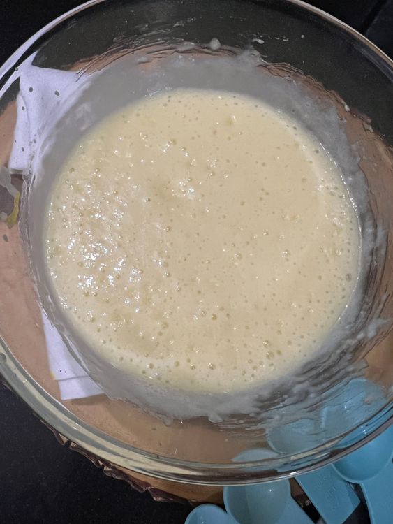 Step 1.3: Mix in baking soda and baking powder