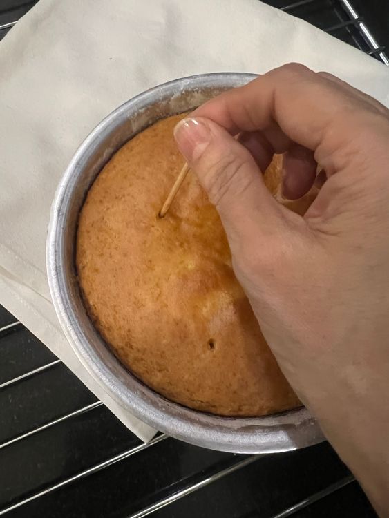 Step 1.1: Bake for 30 to 35 minutes, until it springs back to touch