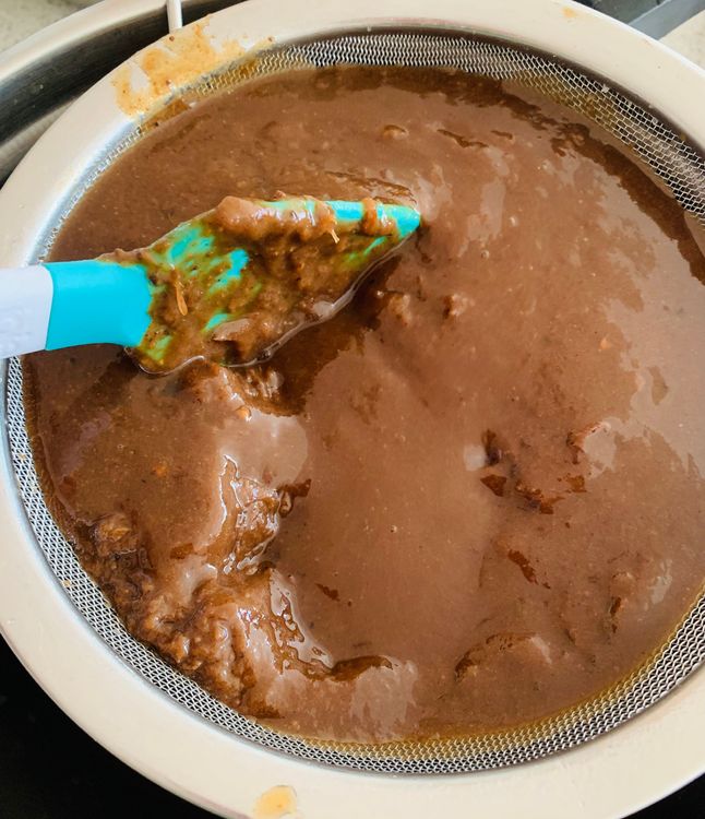 Step 2.2: Once softened, blend the mixture into a smooth paste