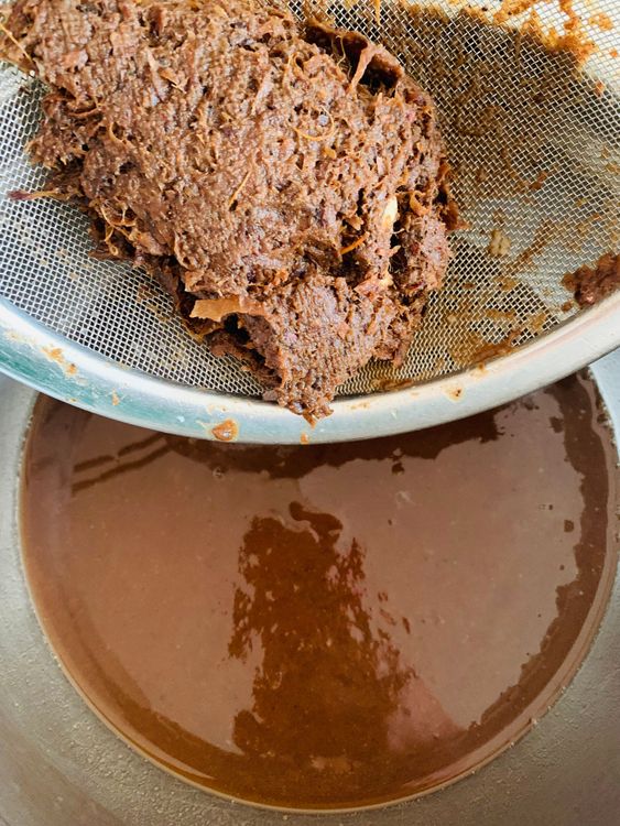 Step 2.3: Once softened, blend the mixture into a smooth paste