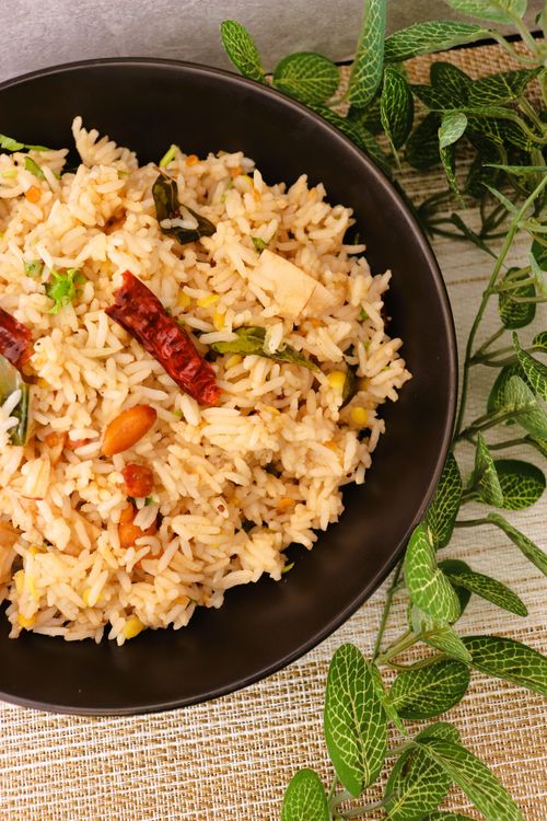 Tamarind Rice (Puliyogare/Pulihora)  recipe