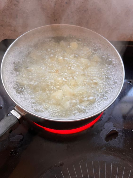 Step 2.1: Boil the potatoes in salted water until they're fork-tender (about 10 - 15 minutes)
