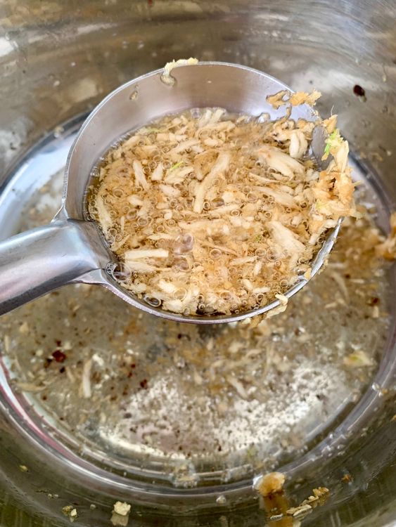 Step 3.1: Add the ginger-garlic paste and sauté until aromatic