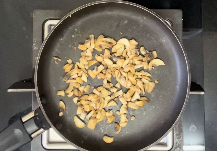 Step 1.1: Saute till all water dried up