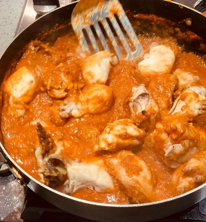 Step 1.1: Add water, bring to a boil and cover the wok and cook over low heat for 20-25 minutes or until the chicken is tender and the gravy has thickened