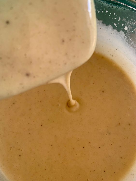 Step 1.3: Gradually add the flour mixture to the eggs, stirring gently to maintain a smooth and lump-free batter