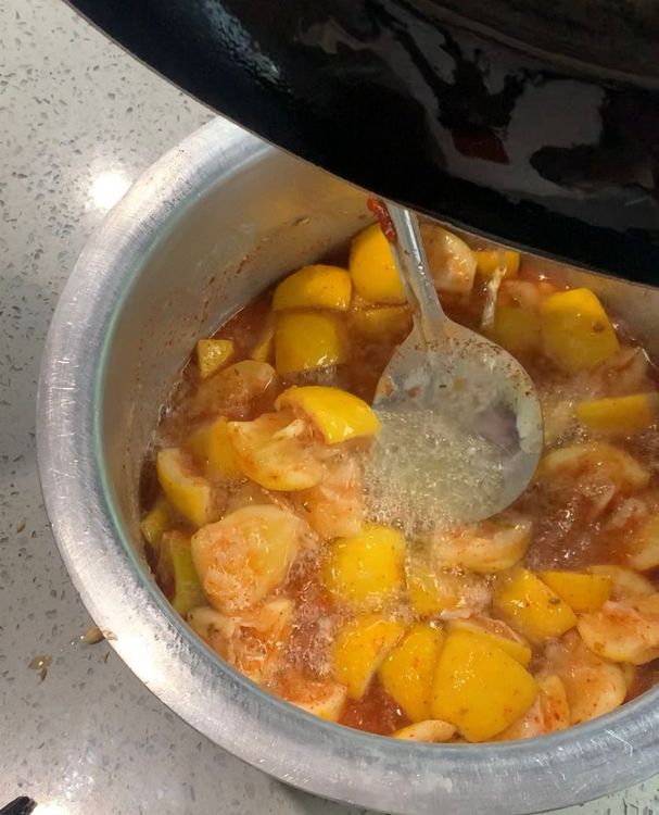 Step 1.1: Heat the oil in a pan and add it to the bowl with the lemon mixture