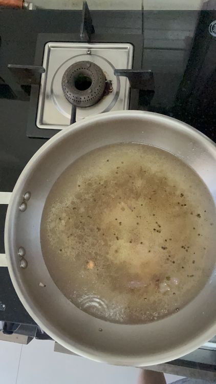 Step 1.1: Add 3 cups water and let it boil
