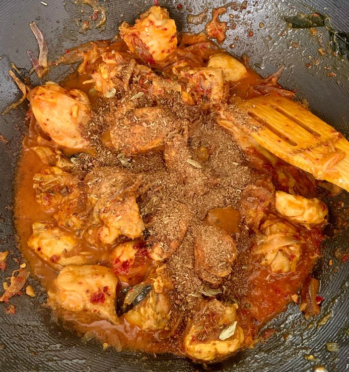 Step 1.1: Sprinkle in salt and ground spice powder