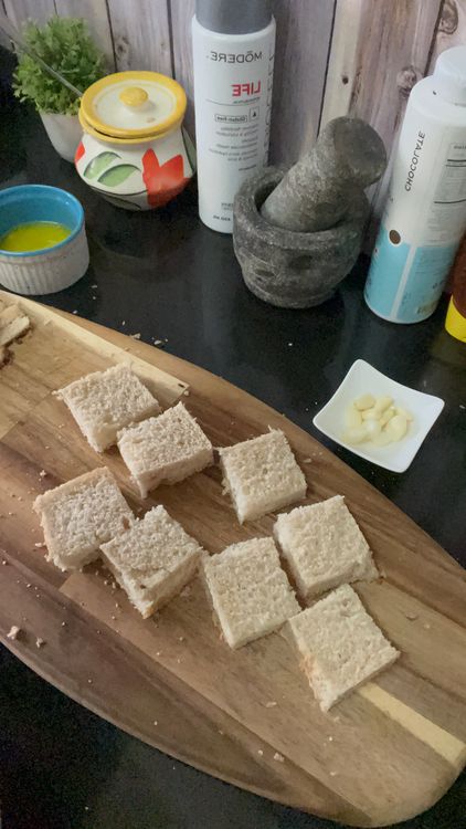 Step 1.1: Cut the sides and divide into cubes
