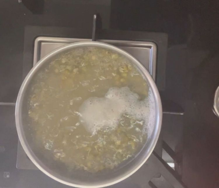 Step 1.2: Take the sprouts and put it in boiling water

