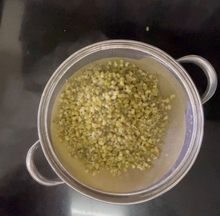 Step 1.2: Once the colour is changed drain it with a strainer
