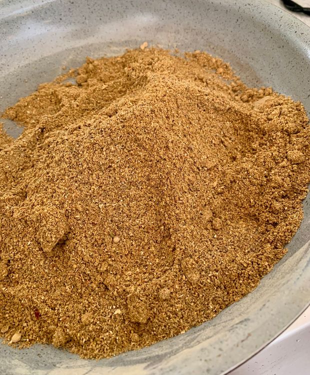 Step 1.1: Grind the cooled spices in batches into a fine powder using a spice grinder or a high-powered blender