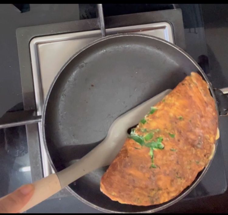 Step 1.1: Turn it into half and serve hot
