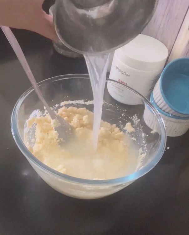 Step 1.1: Now add 1 cup water and give it a good mix
