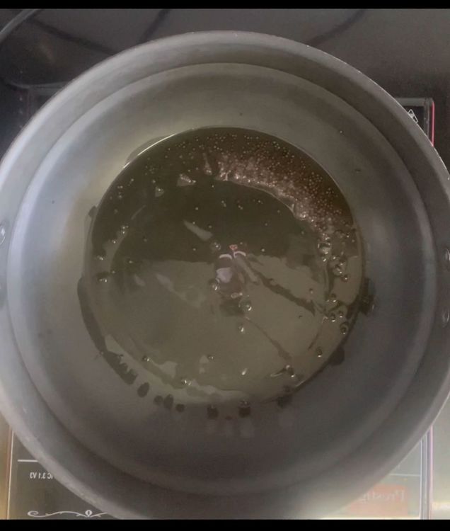 Step 1.1: Now take a pan and add oil