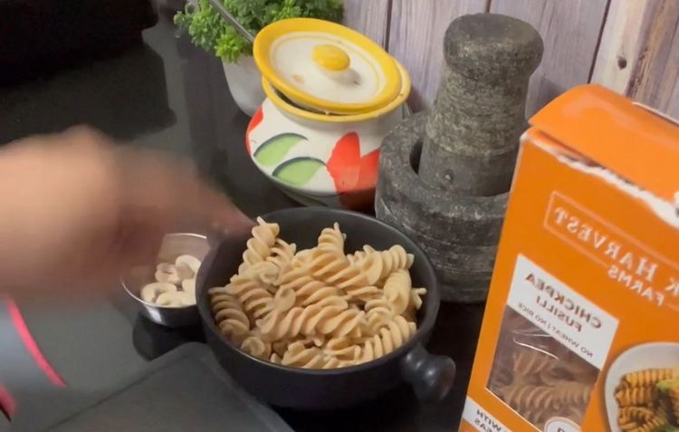 Step 1.1: Boil [chickpea pasta](https://amzn