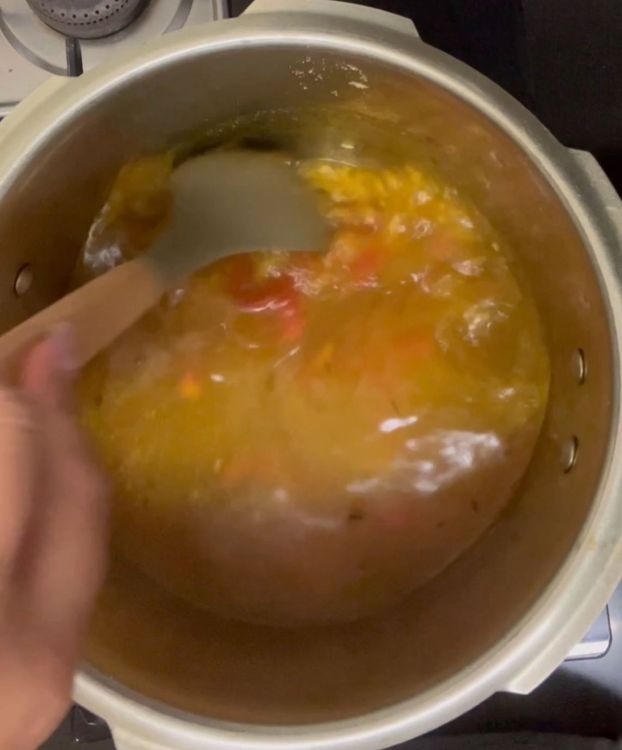 Step 1.1: Add 5 cups of water and give a good mix
