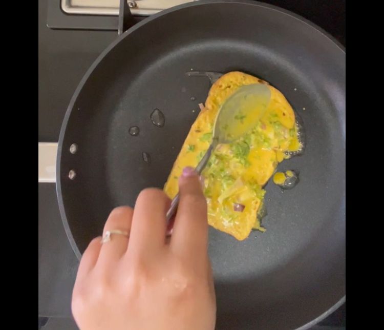 Step 1.1: Add little more batter on the top
