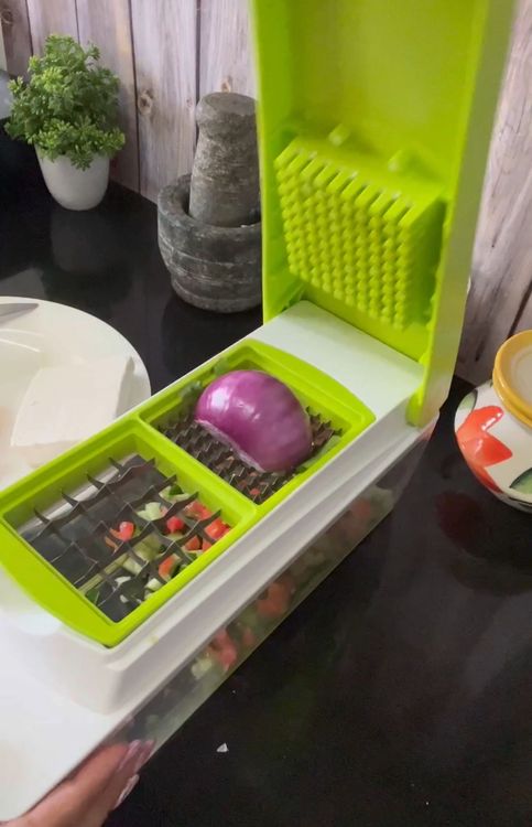 Step 1.2: Cut all the vegetables equally using a [chopper](https://amzn