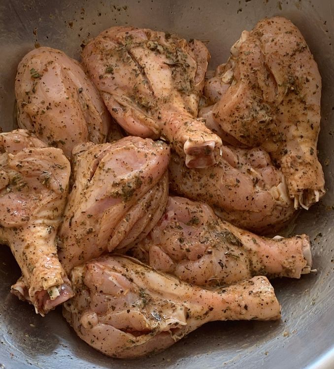 Step 1.1: Cover the bowl and refrigerate the drumsticks for at least an hour for the flavours to blend into the drumsticks