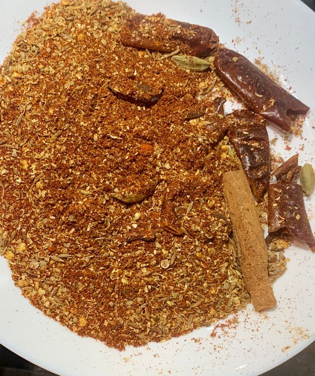 Step 1.1: Grind the roasted spices to a fine powder and set aside