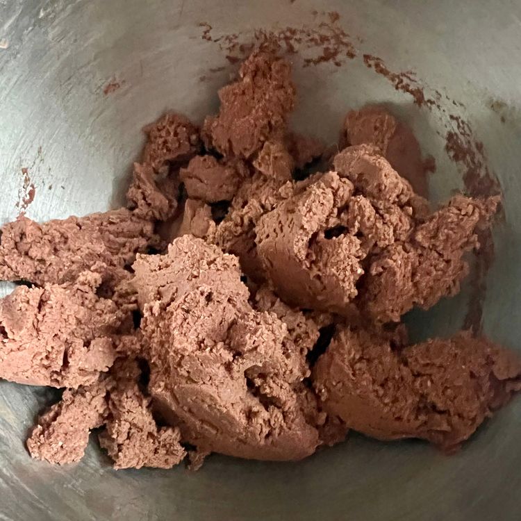 Step 1.2: Add the flour, cocoa powder, baking soda, and salt