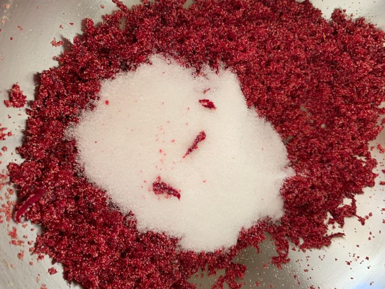 Step 4.1: Add sugar and cook until it dissolves completely and blends into the mixture