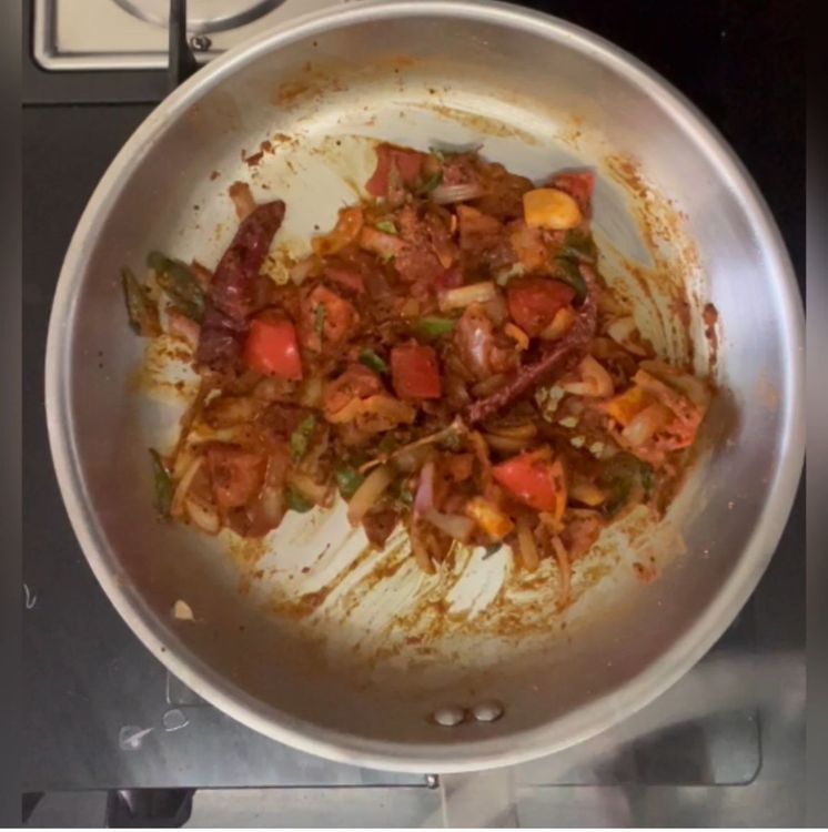 Step 1.1: Sauté till it completely absorbed, add water if required
