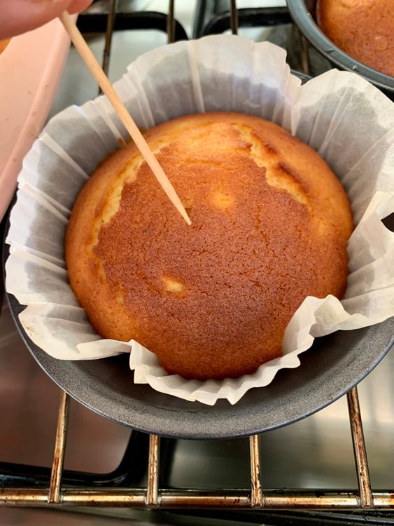 Step 5.1: Bake for 15 minutes, or until a toothpick inserted into the centre comes out clean