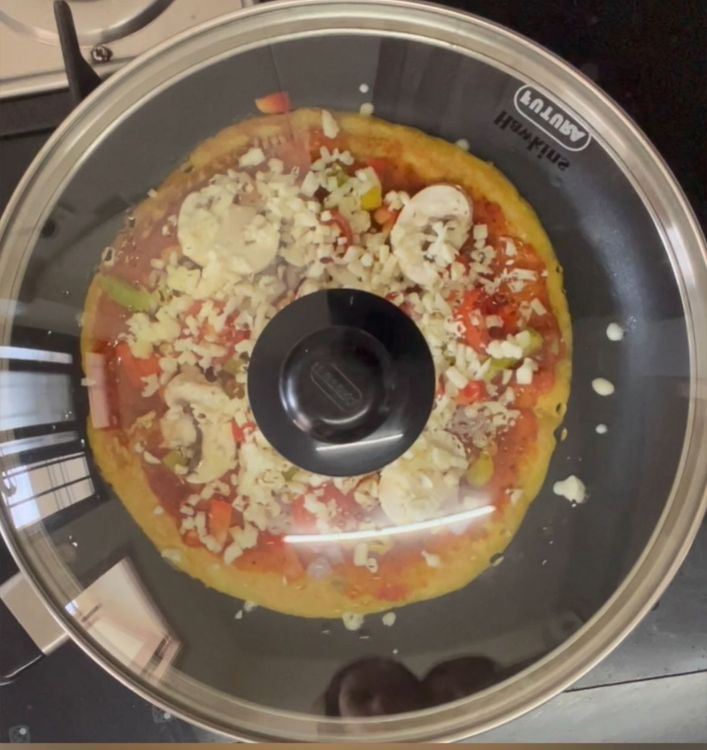 Step 1.1: Add cheese and cover it, switch on the flame and let it cook on simmer till cheese melts
