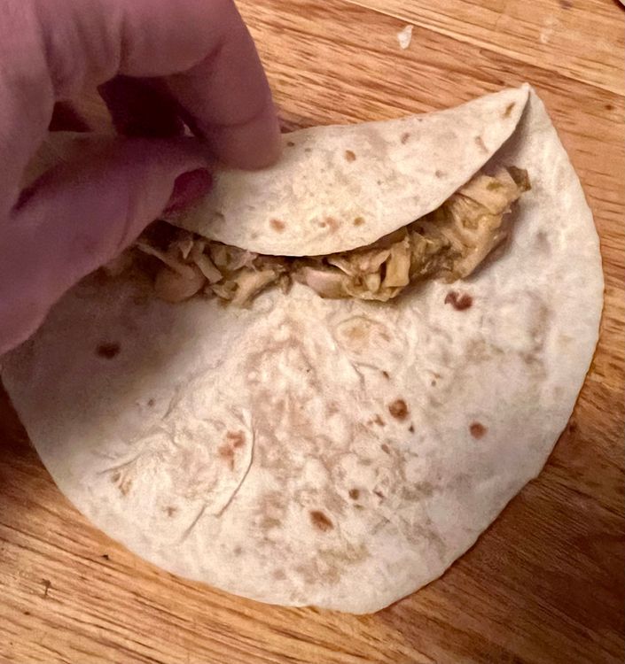 Step 1.2: Meanwhile, start assembling your taquitos