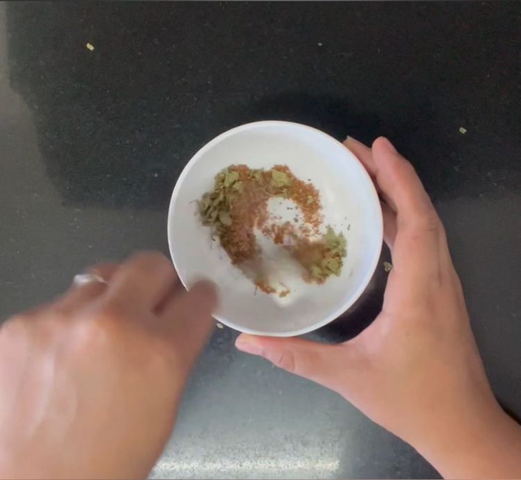 Step 1.1: Mix all the spices in a separate bowl
