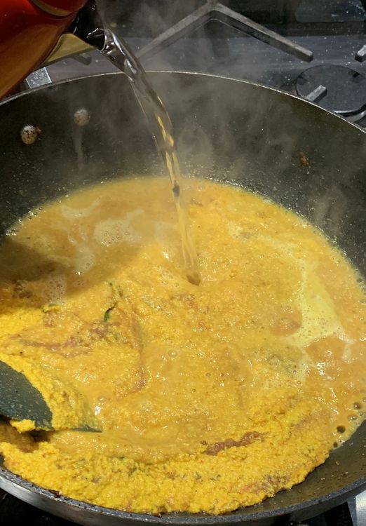 Step 3.1: Pour 3 cups of water and bring to a boil
