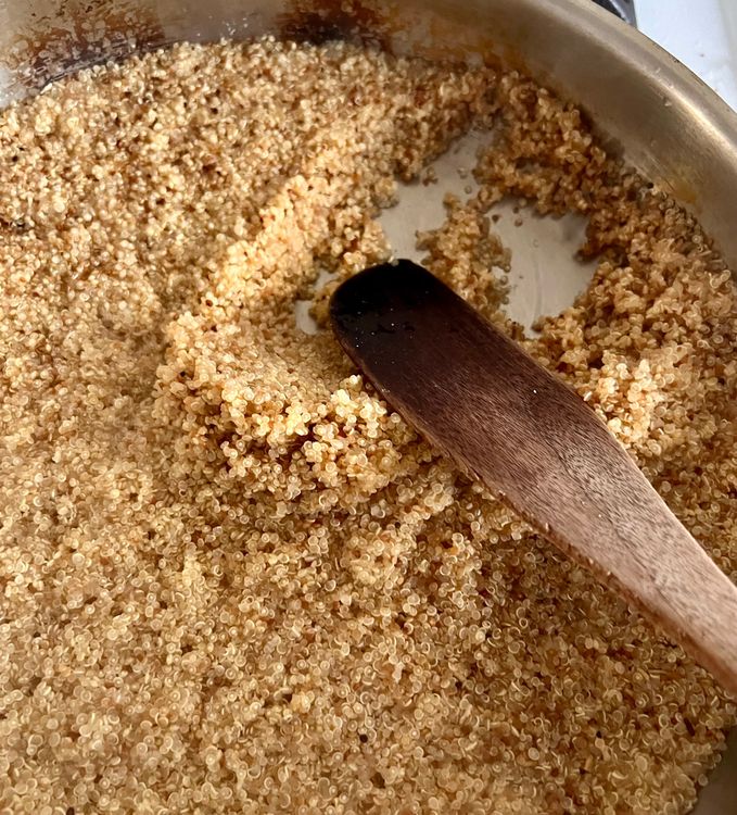Step 1.1: Add the water and 1 tsp kosher salt