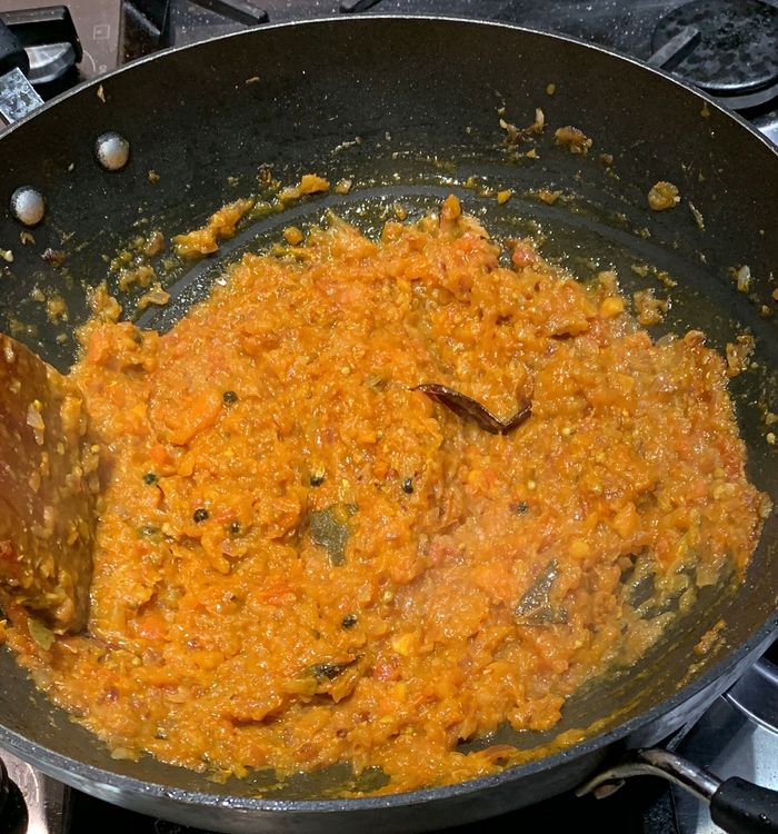 Step 1.1: Add green chillies, kashmiri red chilli powder, salt, turmeric, red chilli powder, coriander powder, and nutmeg powder